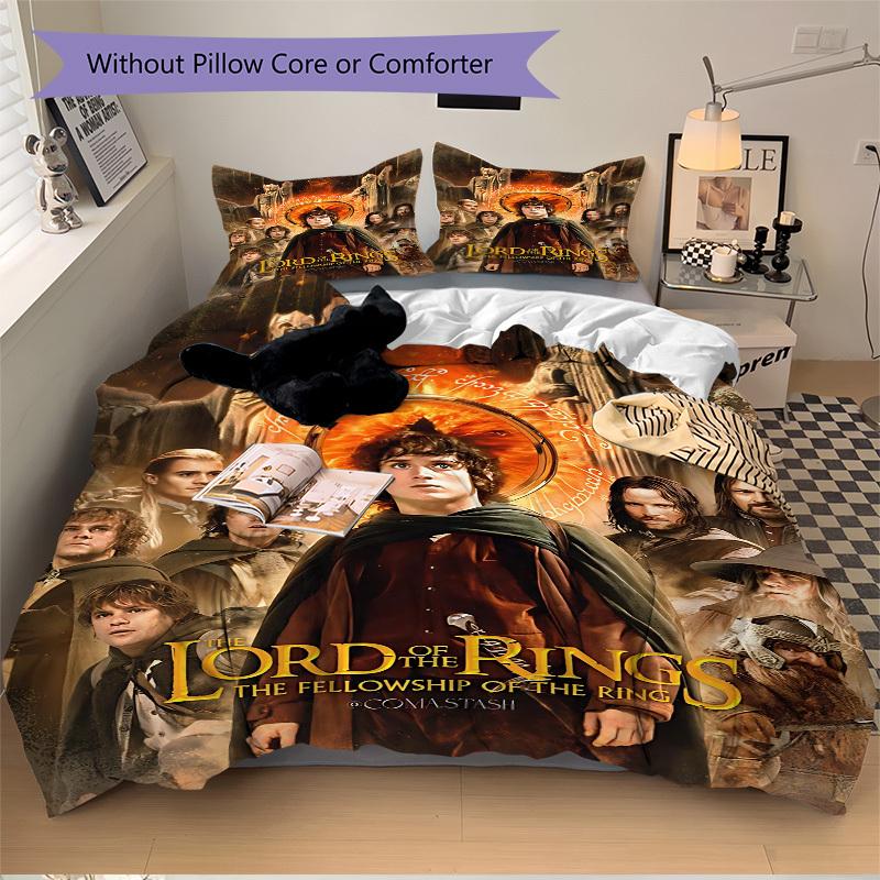 3pcs Lord_of_the_Rings Duvet Cover Set (1 Duvet Cover + 2 Pillowcases, No Core) - Comfortable, And Breathable Bedroom Decoration Yy251104080