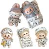 Doll Clothes for 17-20cm Handcrafted Panda Sleepwear Outfit Compatible with Labubu Cotton Dolls