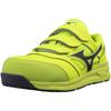Mizuno LSII Work JSAA Standard Work Shoes Yellow x Dark Size cm Shoes, All-Purpose Lightweight, 22L, (Type A), Gray, 27.0