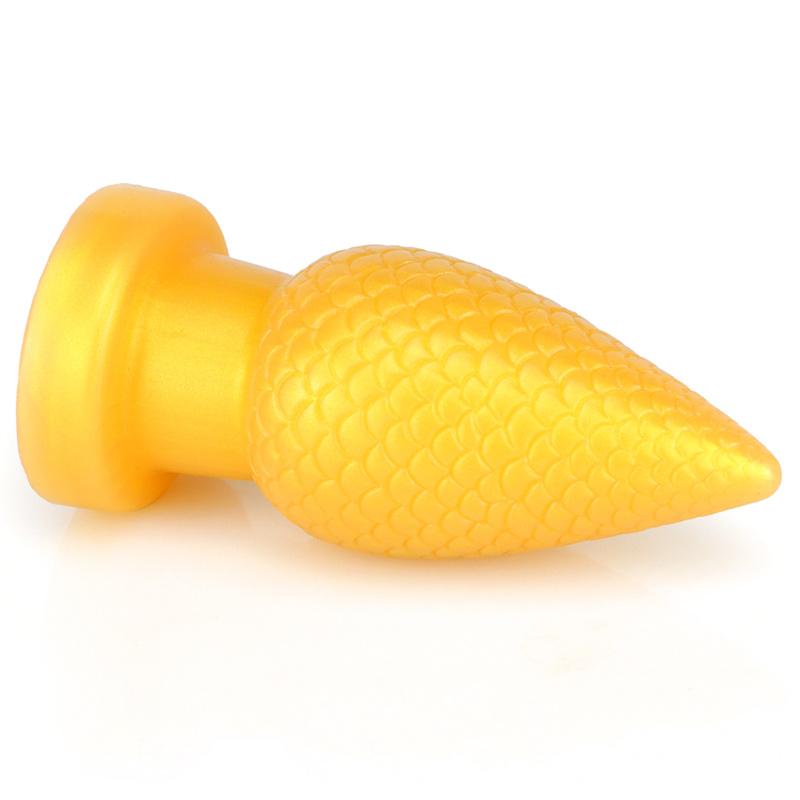 Golden Pine Cone Butt Plug Masturbation Stick Backyard Butt Plug Sex Toys Backyard Big Butt Plug