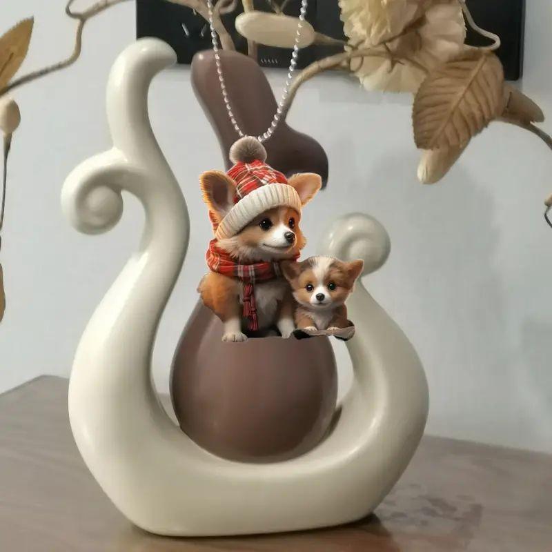Christmas Acrylic Adorable Ornaments For Car Interior And Home Decoration