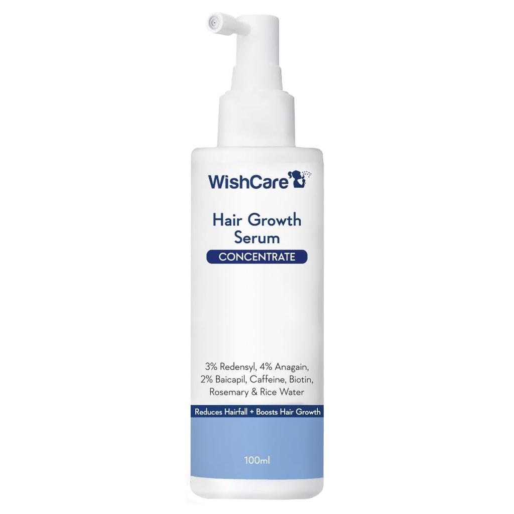 WishCare Concentrate  Hair Growth Serum 100ml For Men & Women With Redensyl, Anagain, Baicapil, Caffeine, Biotin