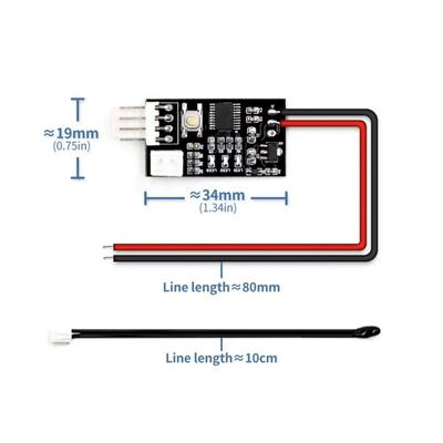 Vhm-802 12v 4-wire Fan Temperature Speed Controller Governor Pwm Output 10%~100% Professional