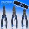SPEEDWOX Pliers and 180mm Power Diagonal Cutting Power Precision Crimping Bolt Long Nose Wire Hand for Iron Home Car Steel Wire Spring Lock 3-Piece