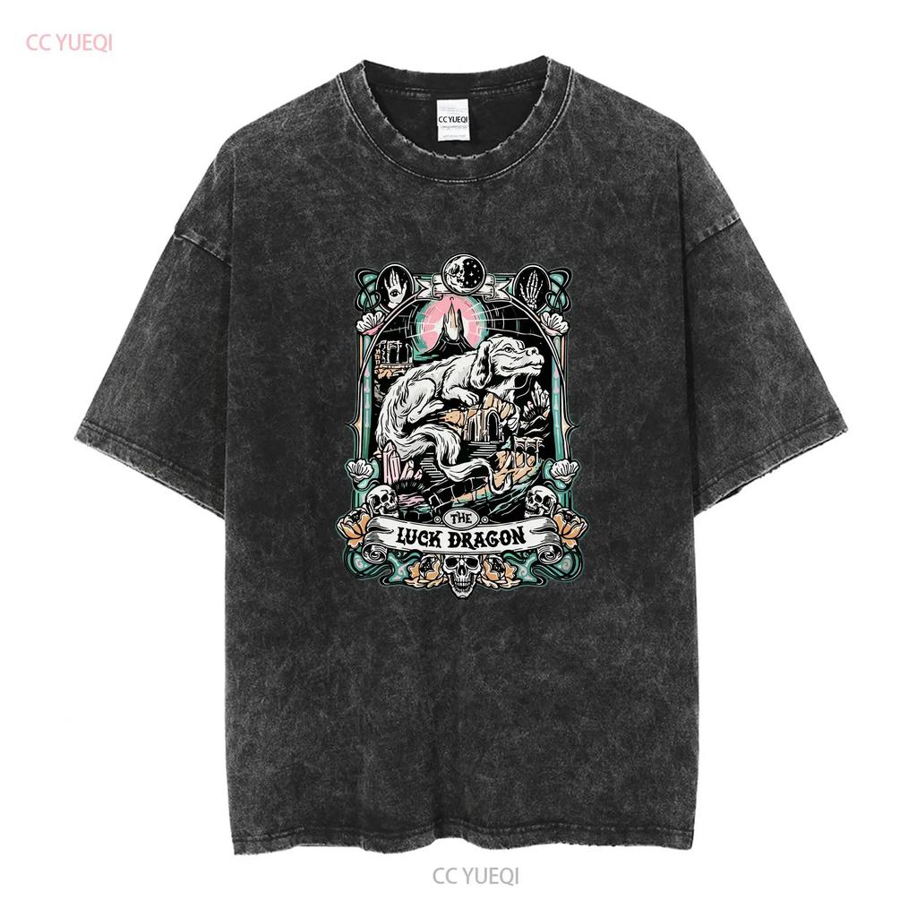 Neverending Story Luck Dragon T Shirt 80's Movie Fantasy Falcor Long or Short Sleeves Vintage Washed Homme Stylish Casual