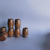 Miniature Old-Fashioned Wooden Beer Barrel Dollhouse Decoration Model