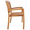Garden Bench 3 Seater Stackable 159 cm Solid Teak Wood