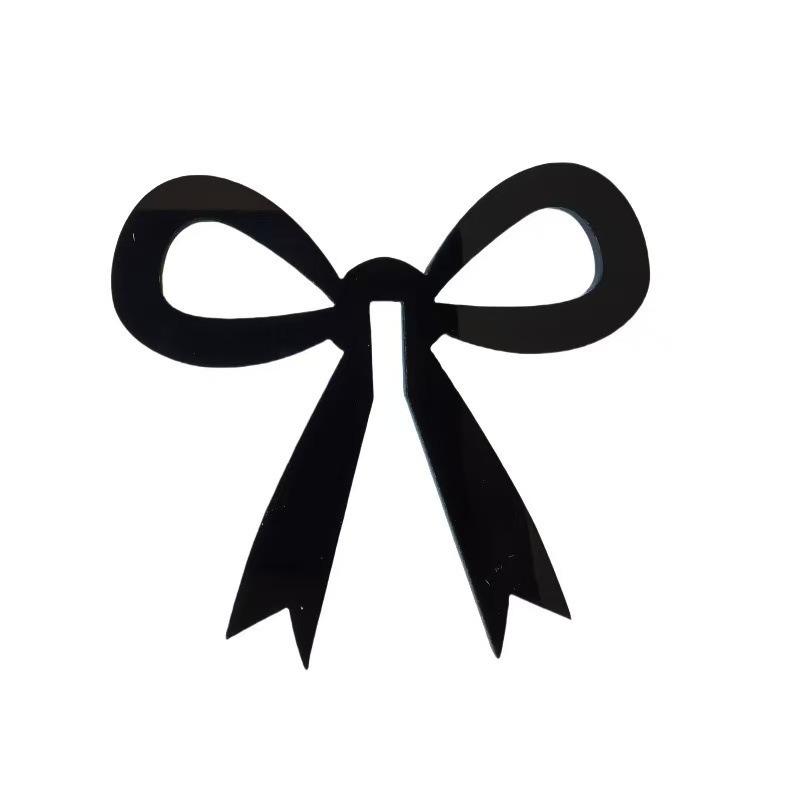 10PCS Acrylic Bow Drink Glass Label Decoration Suitable for Birthday Weddings Bar Party Decoration