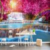 Beautiful Forest 3d Wallpaper Waterfall Nature Landscape Photo Wall Murals Living Room Bedroom Backdrop Home Decor Mural