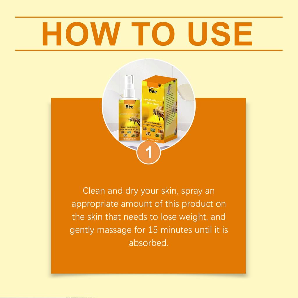 Schlankmachendes Spray Formendes Spray Lymphdrainage-Spray Feuchtigkeitsspendendes Körperpflegespray Straffende Pflegeflüssigkeit Geeignet zur Anwendung nach dem Sport, 30 ml