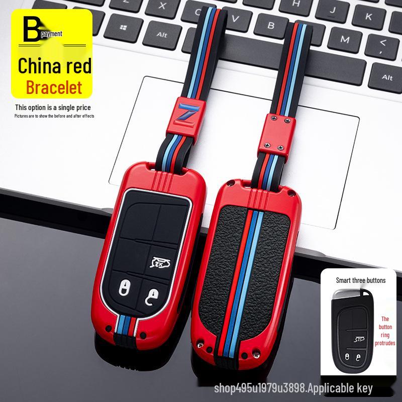 Jeep Key Case for Compass, Cherokee, Renegade, Grand Cherokee & Grand Commander