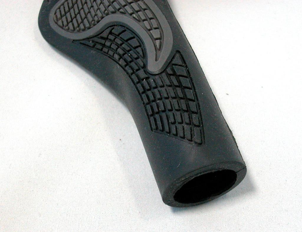 Ergonomisch gestaltete Fahrrad-MTB-Lenkergriffe mit breiten Griffenden zur Reduzierung der Belastung der Handfläche und verstellbarem Winkel, Typ lange Hörnchen