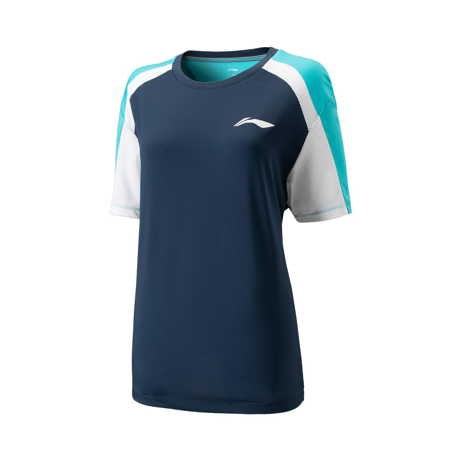 

Li Ning Теннисная серия Спорт Кэжуал Минималистичный Колорблок Пуловер Теннисная футболка Мужские топы Темно-темно-синий AAYU593-3 3XL