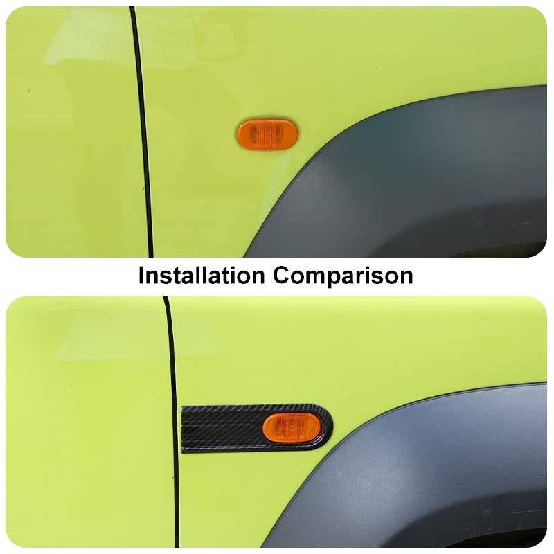 Car Fender Turn Signal Light Lamp Decoration Protective Cover For Suzuki Jimny 2019 Up Car Exterior Accessories