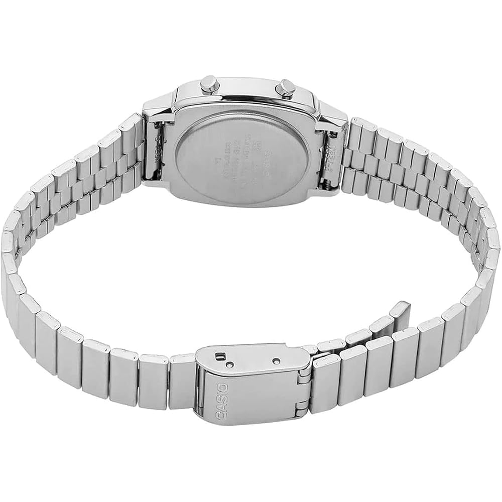 Casio LA-670WA-4 Standard Digital Silver Wine Red Women's Watch [Parallel Import]