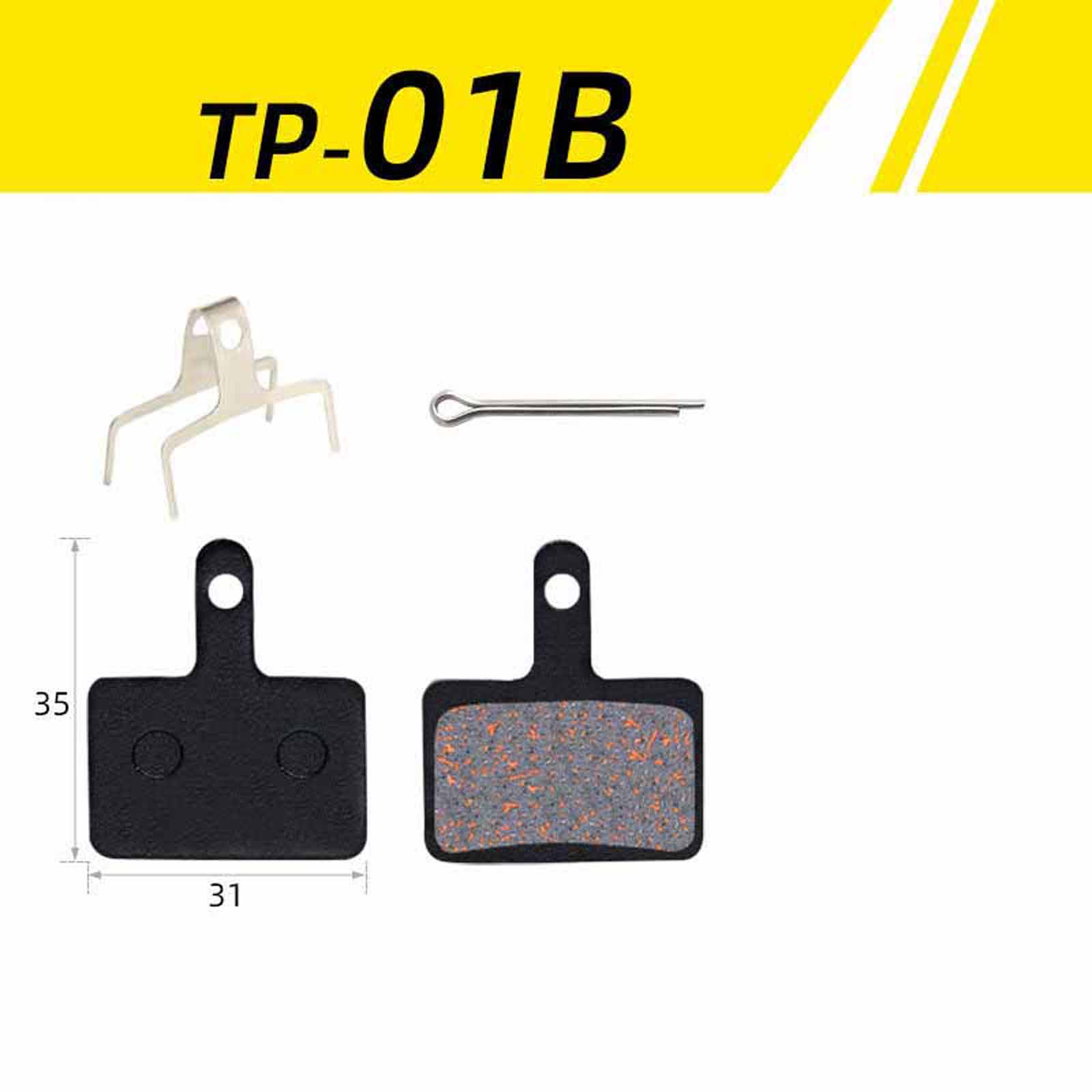 

Semi- Disc Brake Pads for Mountain Bikes, High-Performance Oil Disc Brake , Wear-Resistant Replacement Pads One Size