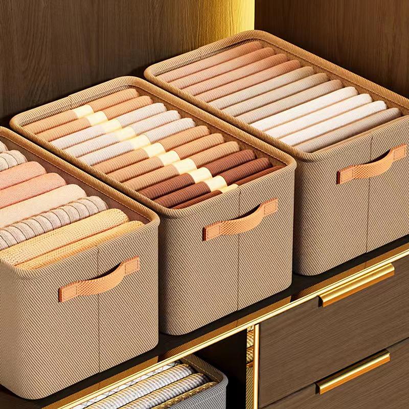 Clothes Organizer Non-Woven Wardrobe Clothes Storage Box For Underwear T-Shirt Jeans Storage Basket Cabinet Sundries Organizer