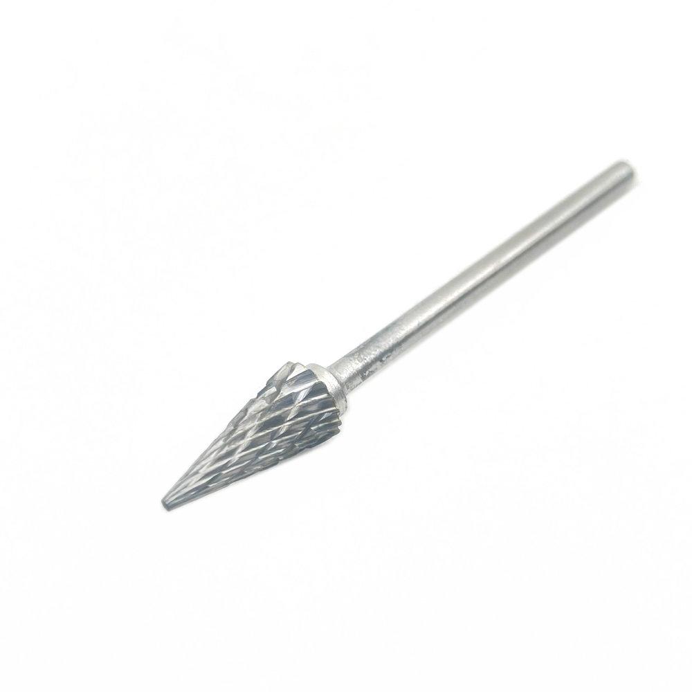 2.35x6mm Tungsten Steel Carbide Bur Cutter Rotary Tool Burr Double Diamond Cut Rotary Dental Polishing Tools