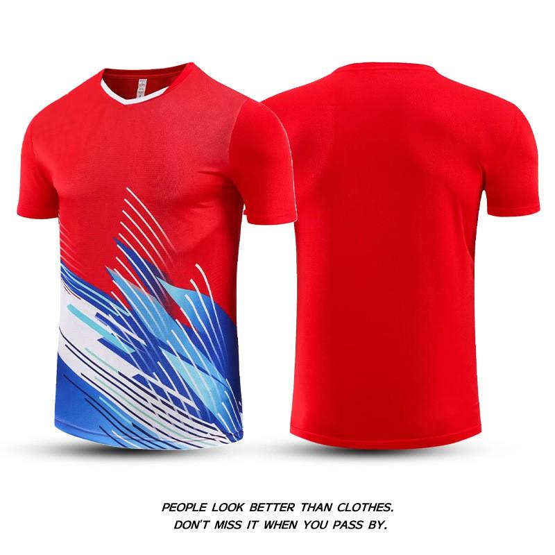 Quick-Dry Badminton Set Men Women Sportswear Training Outfit Striped Gym Running Volleyball Tennis