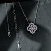 Gica Gema High Carbon Diamond Pendants Necklace 925 Sterling Silver Pink Gemstone Romantic Fine Jewelry Wedding Party Gifts New Trend