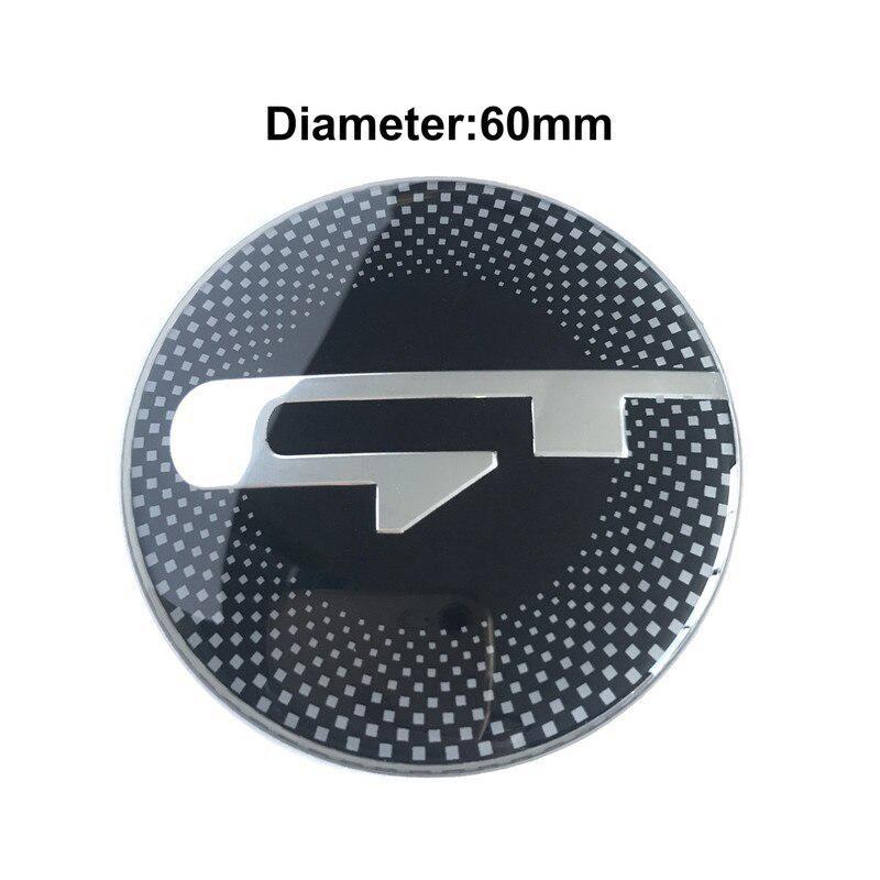 7 Pieces Per Set GT Logo Car Front Hood Rear Boot Steering Wheel Auto Hub Center Cap Sticker Emblem Badge for Stinger