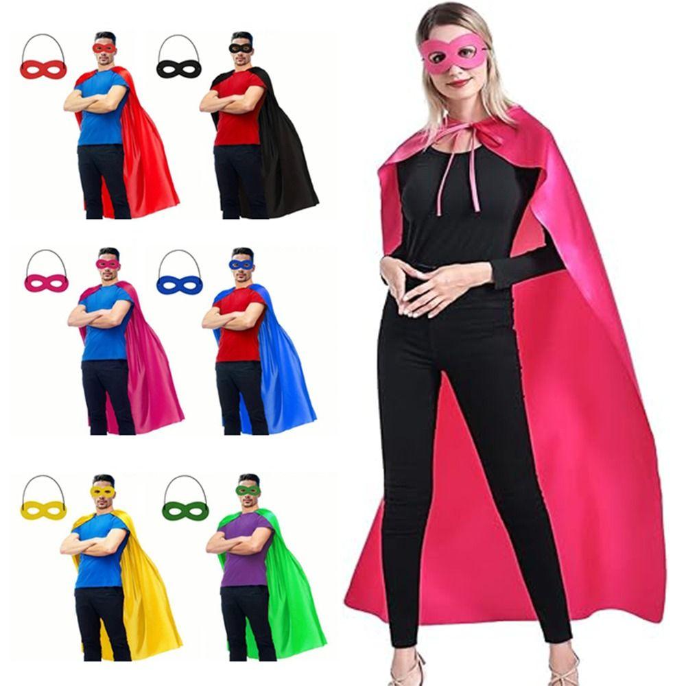 2Pcs/Set Cosplay Costume Halloween Superhero Cloak Halloween Cloak Costume Set  Stage Performance
