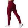 Colanti Sport Dama Women's High-Waist Yoga Running Tights Rosu Red Breathable Quick-Dry Gym Leggings