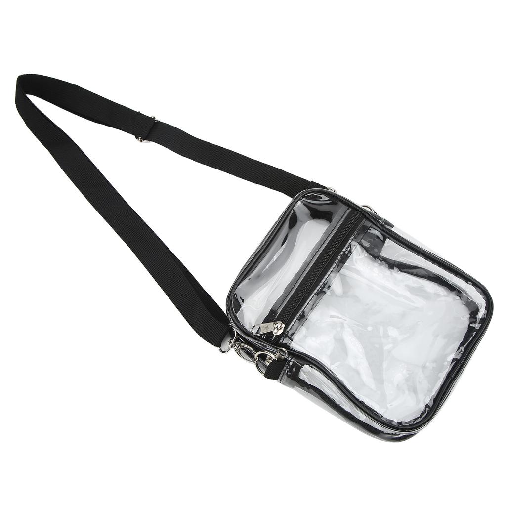Clear Messenger Bag Stadium Approved Transparent PVC Shoulder Bag for Work Business S