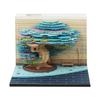 Tree of Life 3D Paper Carving Calendar and Sticky Notes Desk Ornament