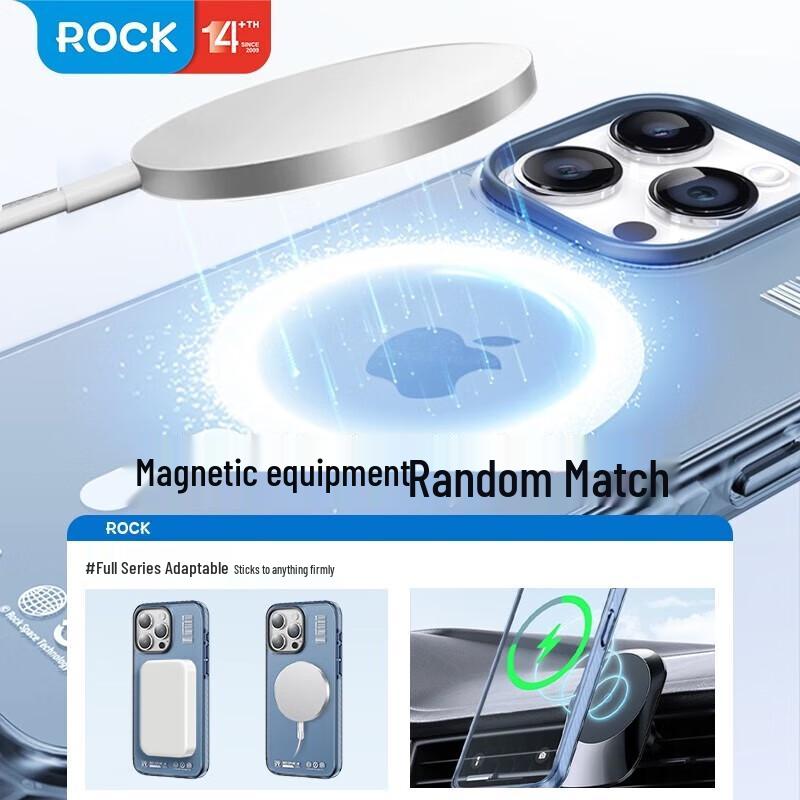 ROCK MagSafe Dual-Layer Skin-Feel Case for iPhone 15 Pro