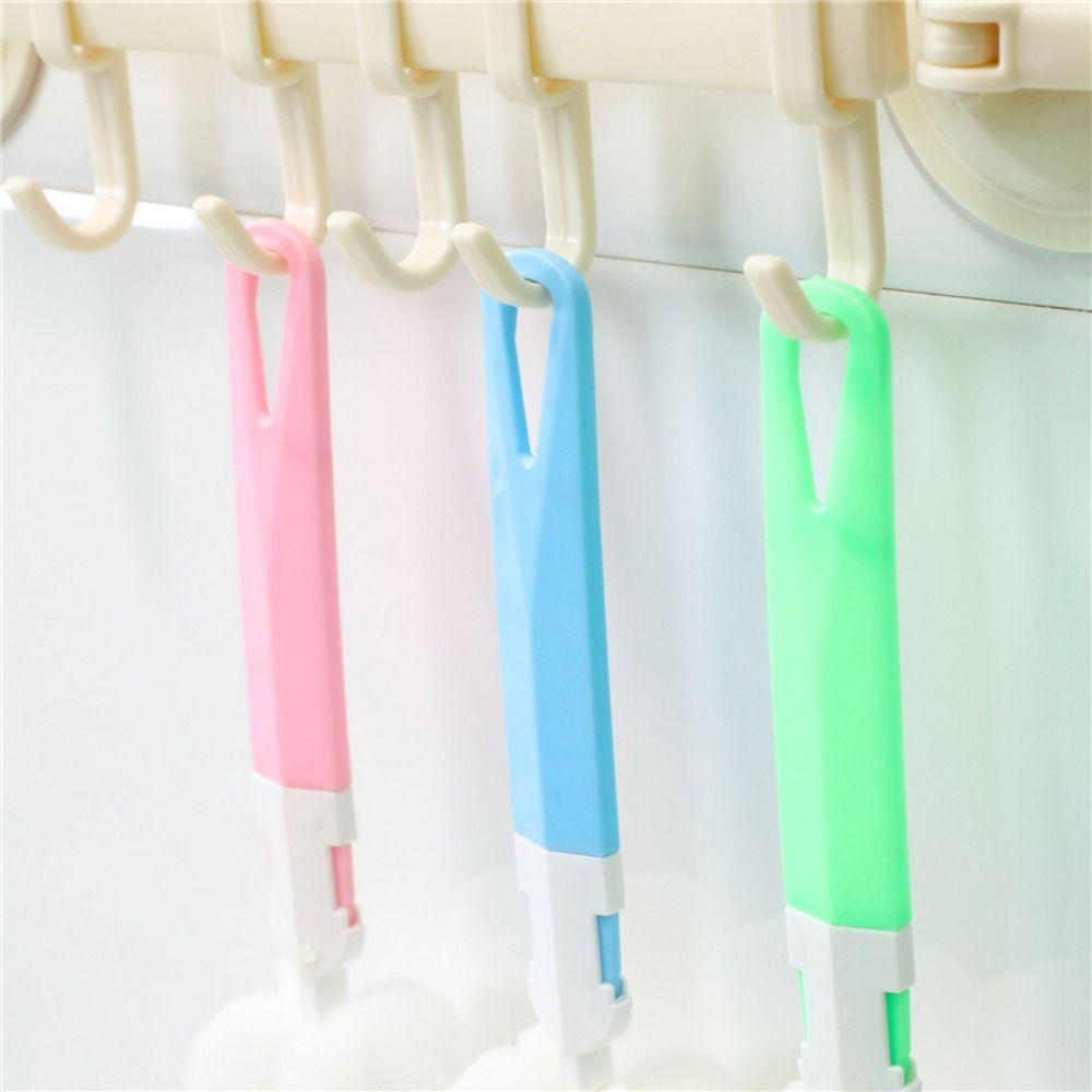Long Handle Milk Bottle Brush Detachable Cup Cleaning Brush Sponge Cup Washing Brush  Kitchen