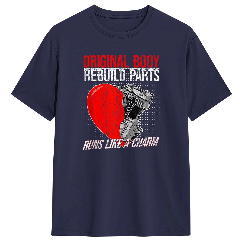 Original Body Rebuild Parts Open Heart Surgery Survivor TShirt Summer TShirts Cotton O Neck 6XL Top Tees ShortSleeve Tshirt