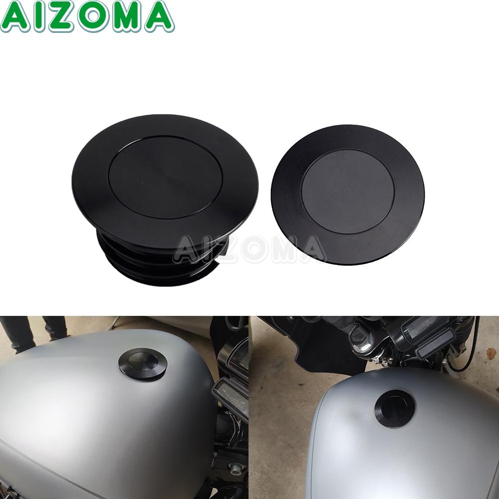 Motorcycle Gas Tank Cap Pop-up Fuel Tank Cap Cover For Harley Softail Low Rider FXLR FXLRS FLSL FLSB FLHC FLHCS FLFB FLFBS FLDE