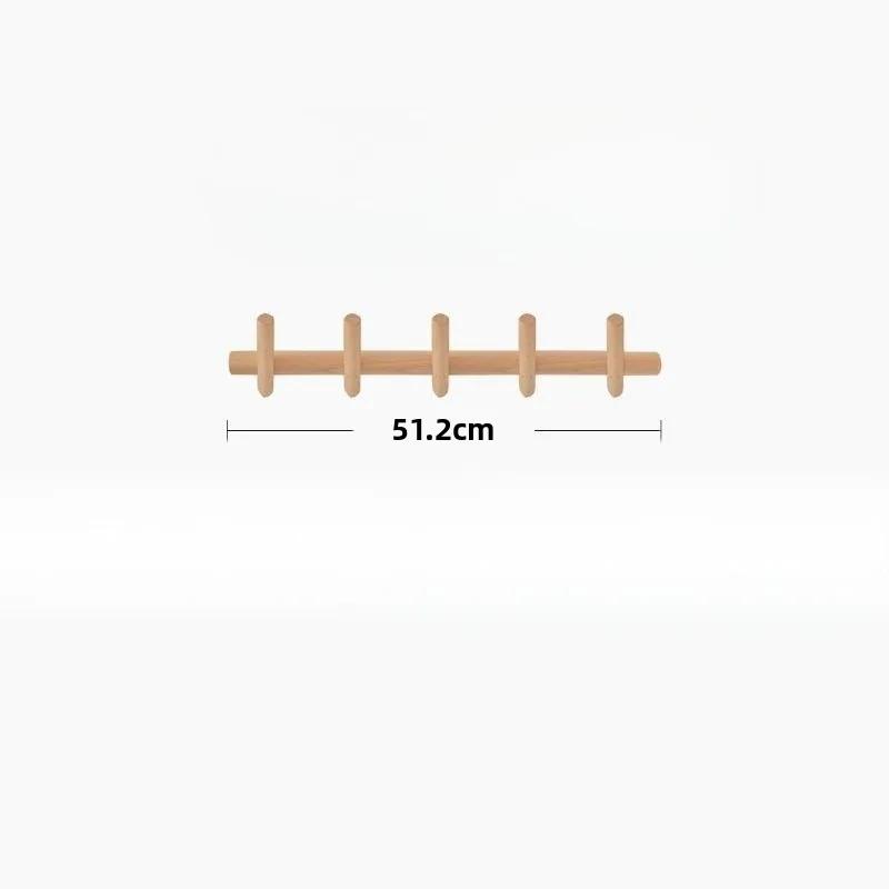 Solid Wood Living Room Entrance Wall Clothes Hanger Multifunctional Wall Clothes Hanger Creative Luxury Clothing Storage Hook