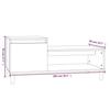 821125 vidaXL Table basse Noir 100x50x45 cm Bois d'ingénierie