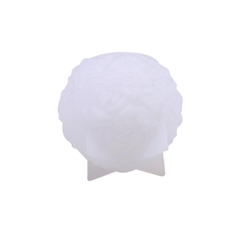 3 Sizes Rose Flower Ball Candle Silicone Mold Gypsum Aromatherapy Resin Soap Ice Mould Tools Valentine's Day Gift Home Decor