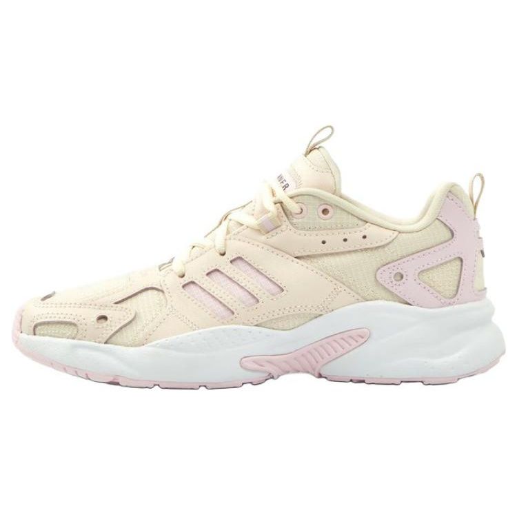 Adidas JZ Runner Comfortable Versatile Shock Absorbing Durable Breathable Lightweight Low Top Casual Running Shoes Unisex Sneakers Light-Pink IH6364