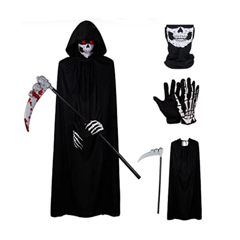 

Halloween Party Adult Death Black Cloak Cloak Halloween Cloak Costume Prop Set