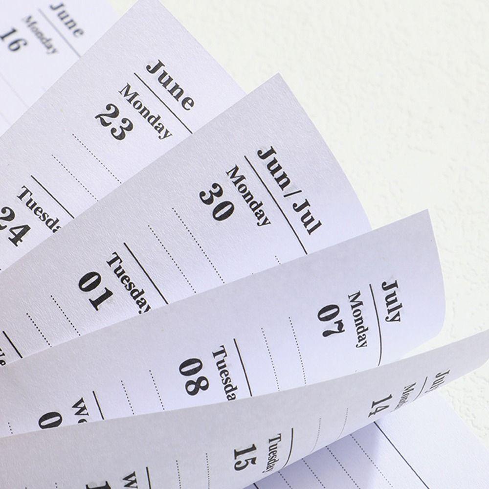 English A7 Mini Pocket Notebook 12 Months 365 Days Notepad Efficiency Plan Notebook School