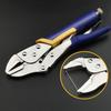 Industrial Grade C-Type Auto-Locking Pliers - Round Straight Pointed Jaw Quick-Sealing Fixing Pliers