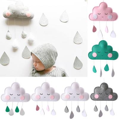 Wolke Regentropfen Hängeornament Babybett Zelt Anhänger Kinderzimmer Dekor AVE