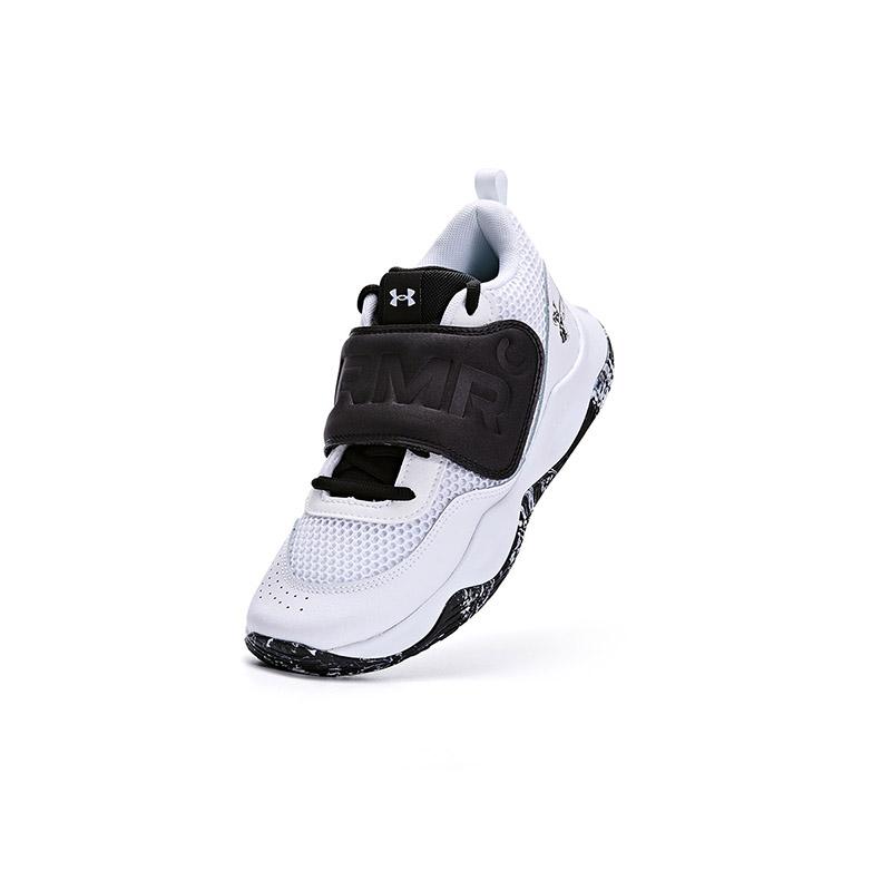 Under Armour Non-Slip Durable Low-Top Basketball Shoes Kids sneaker White 3026637