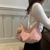 Casual and Fashionable Foreign Style Pendant 2025 Summer New Fabric Texture Foreign Style Simple Tote Shoulder Messenger Bag