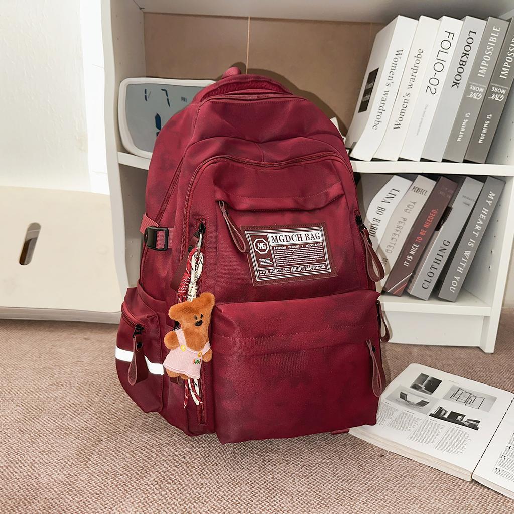 Schoolbag Backpack Girl ins Wind Student School Bag High School Female College High School Bag Large Capacity Backpack