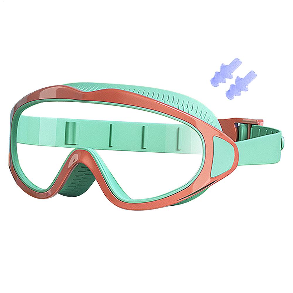 

Kids Goggles Anti-Fog Water Goggles With Earplugs UV Protection Glasses For Boys Girls Learn Swimmer Dive Lesson Sports Water помаранчевий