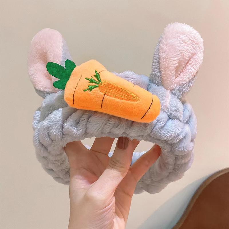 Hairband Cat Coral Plush Headband Cute Soft Hair Bow Headband Hairband Wash Face Makeup Headband Bandage Accessories