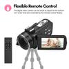 4K Digital Video Camera WiFi Camcorder DV Recorder 56MP 18X Digital Zoom 3.0 Inch IPS Touchscreen Supports Face
