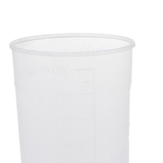 100ML Scale Cup Reusable Stackable Plastic Washable Measuring Glass for Lab