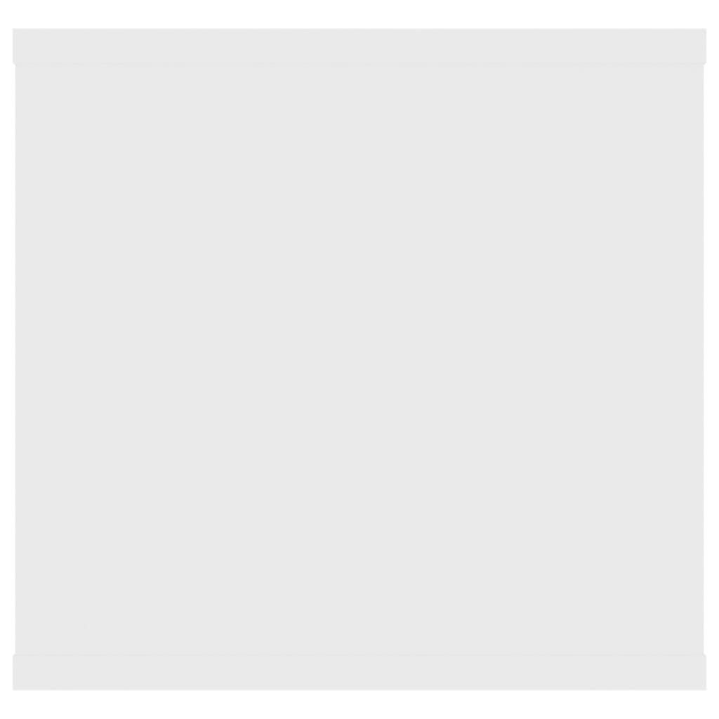 Wall Shelf White 102x30x29 cm Particleboard