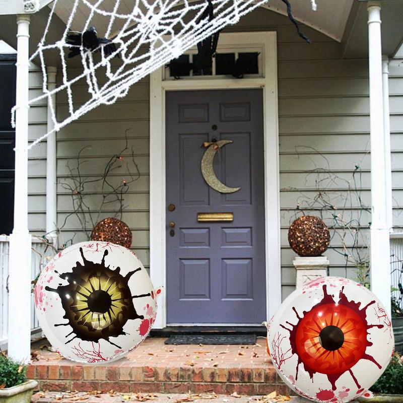 2/4 STÜCK Augapfelform Dunkler Stil Halloween Dekorationen Horror-Szenen-Requisiten Festivaldekorationen 22 Zoll